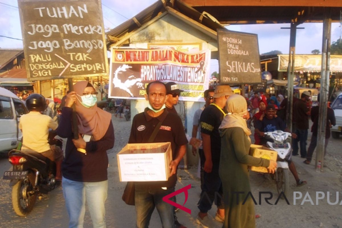 Wartawan Jayapura kumpul dana untuk korban gempa Sulawesi Tengah