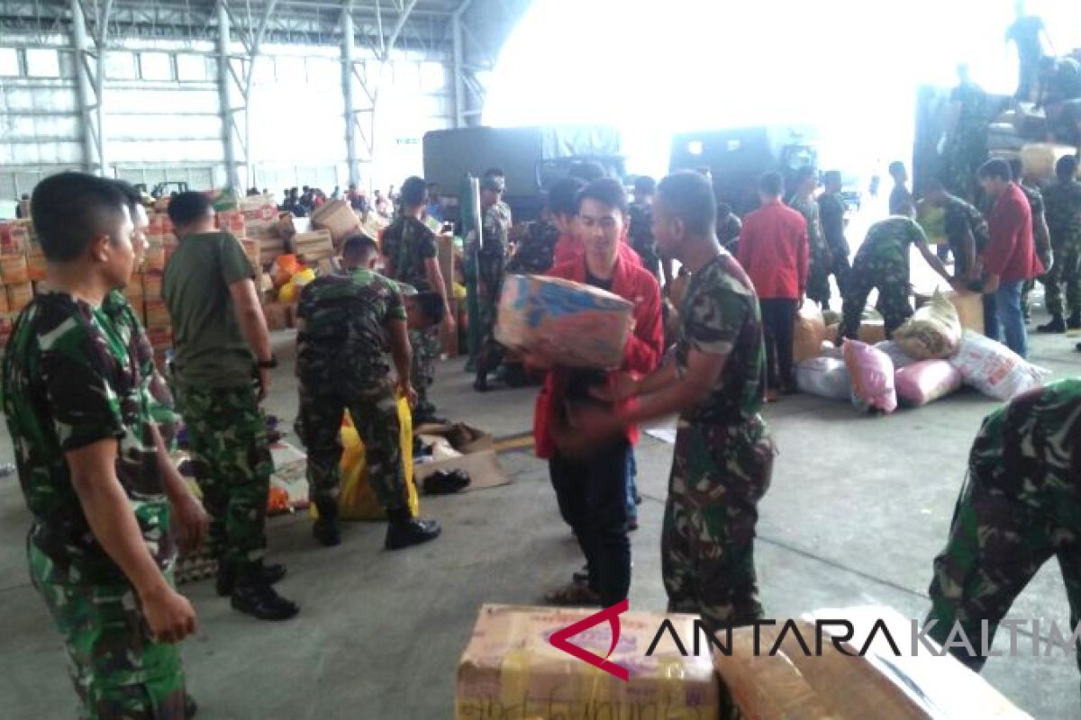 Paser  galang  bantuan  korban gempa di Palu