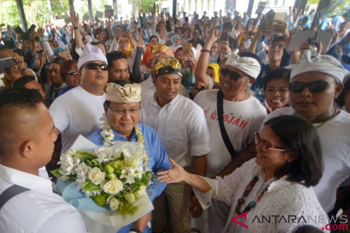 Prabowo bertemu Relawan Emak-Emak Binangkit Bali