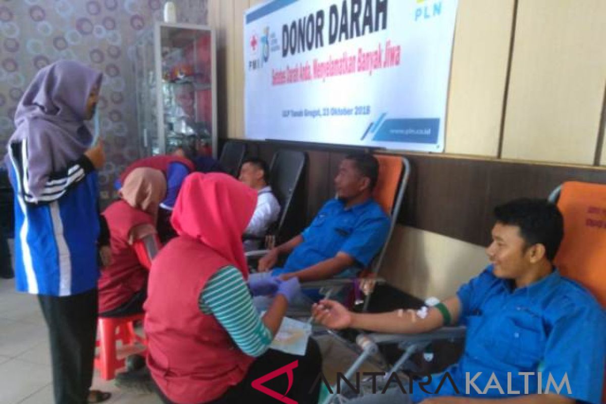 Peringati Hari Listrik PLN Paser  gelar donor darah