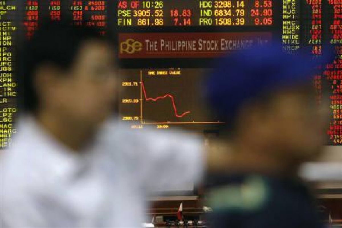 Bursa saham Filipina rontok, Indeks PSE ditutup turun 0,81 persen