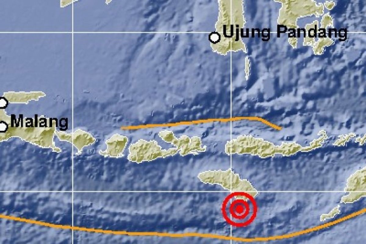 Empat kali gempa tektonik guncang Sumba timur