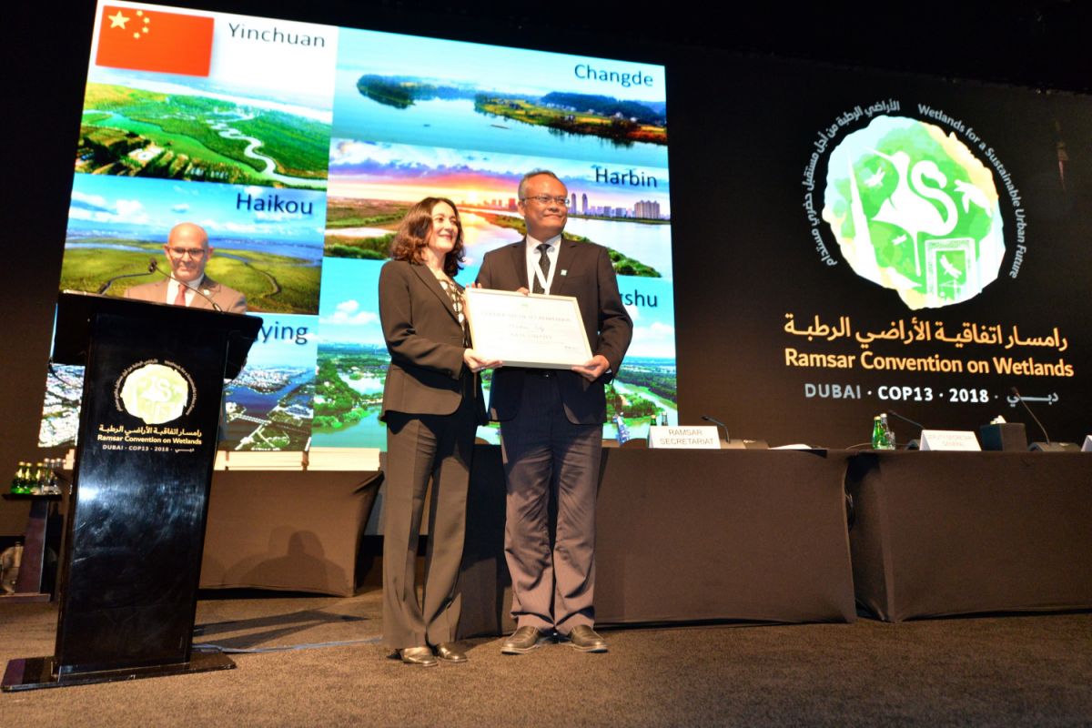 Haikou is honored as one of the first group of international wetland cities