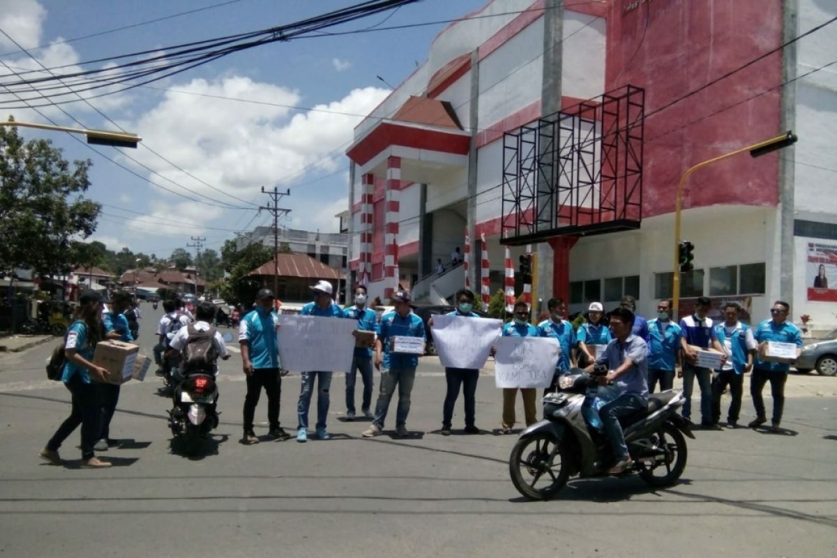 KNPI Minahasa Tenggara  galang dana bagi korban bencana Palu-Donggala