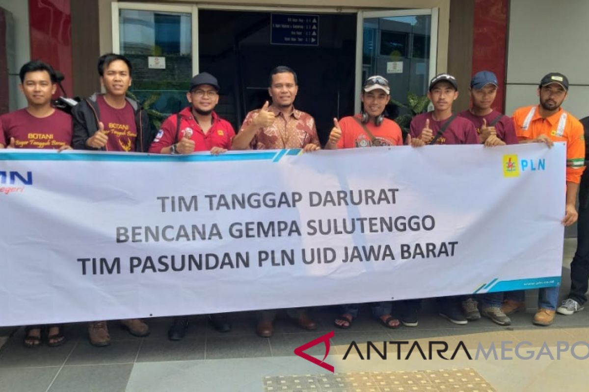 Tim teknisi PLN Bogor diberangkatkan menuju Palu