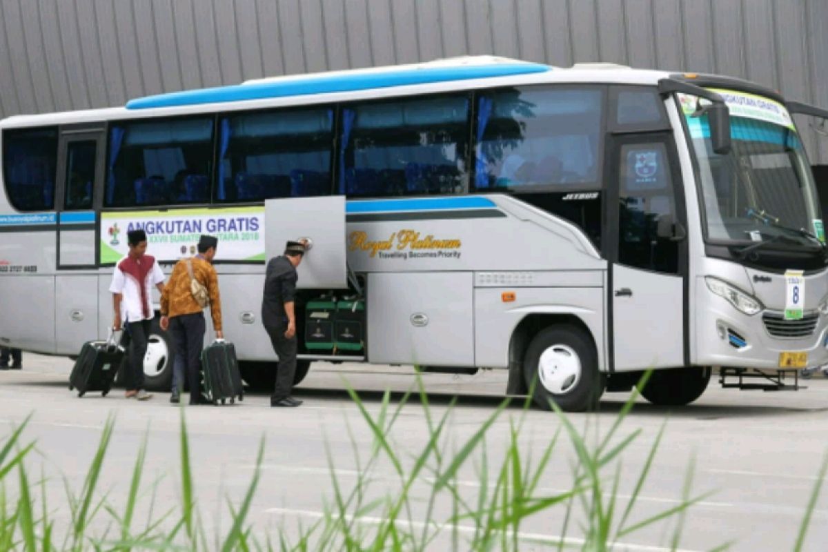 Bus gratis untuk warga pengunjung MTQN Sumut