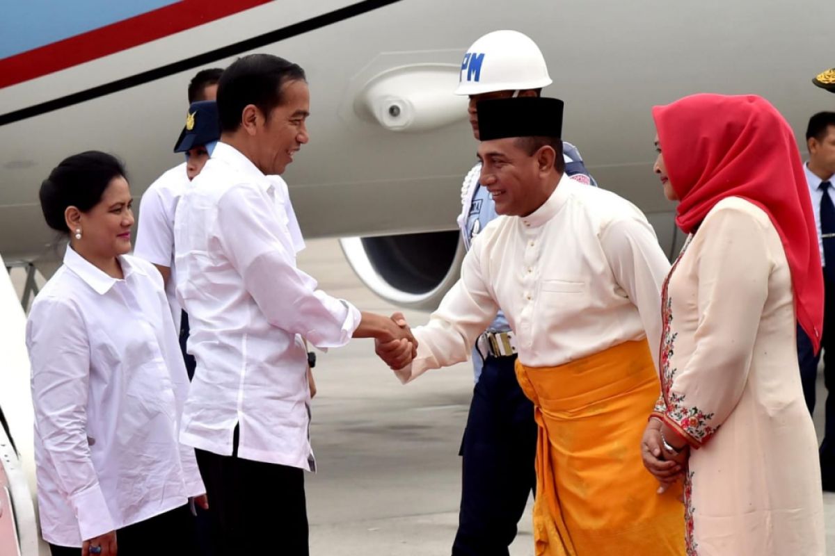 Presiden Jokowi terima gelar adat Kesultanan Deli