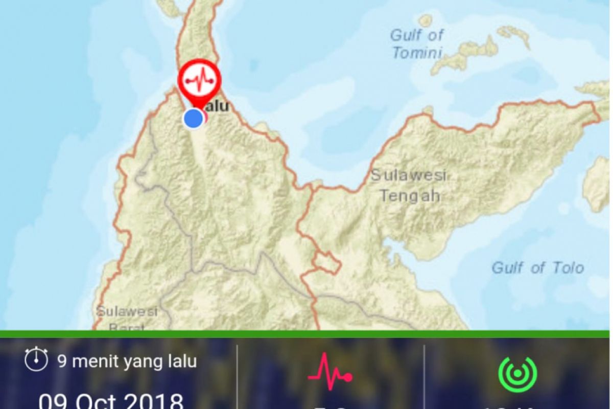 Gempa Kembali Guncang Palu