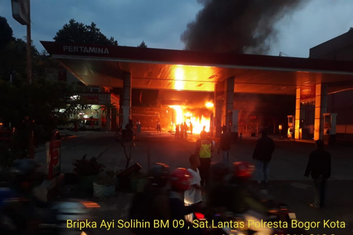 Kebakaran Melanda SPBU di Kota Bogor