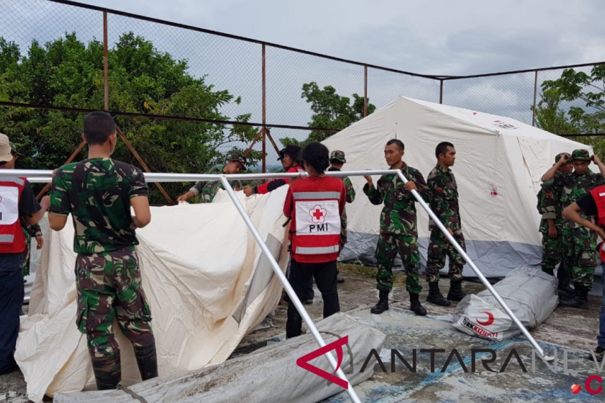 TNI AD dirikan hunian sementara pengungsi di Palu