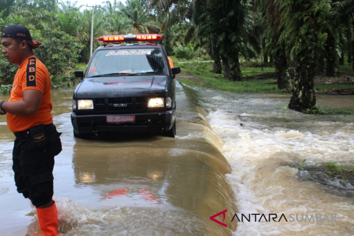 Puluhan hektare lahan pertanian di Agam terendam banjir