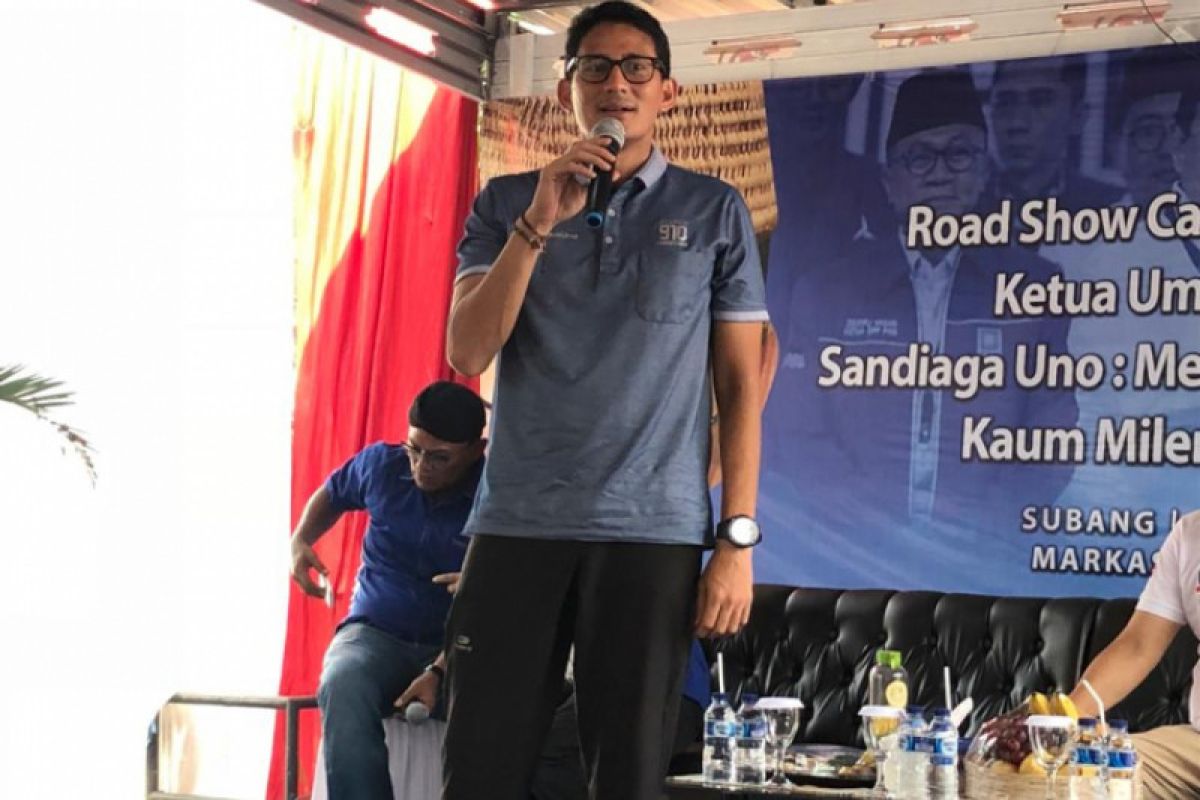 Sandiaga minta Bupati Subang terpilih fokus membangun daerah