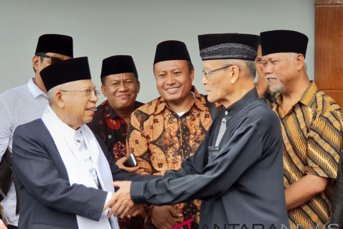 Ma'ruf Amin sambangi kediaman Buya Syafii Maarif