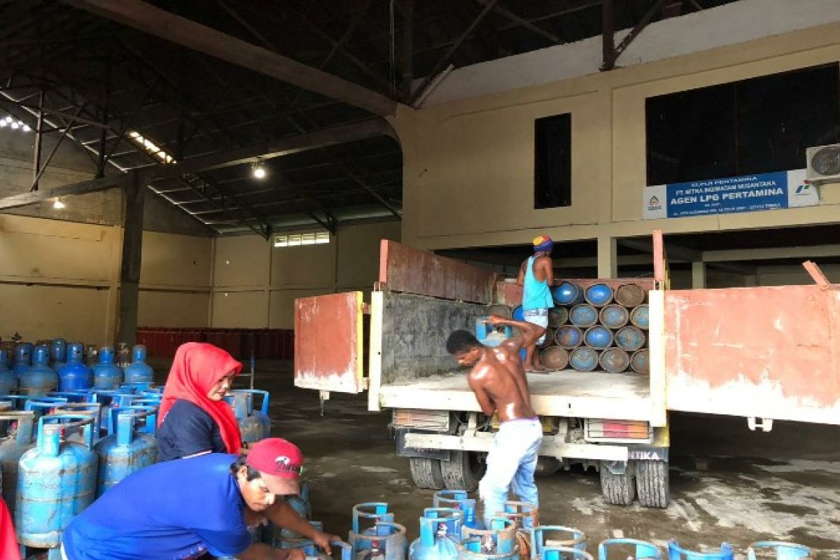 Pertamina: stok elpiji Mimika capai 10.000 tabung