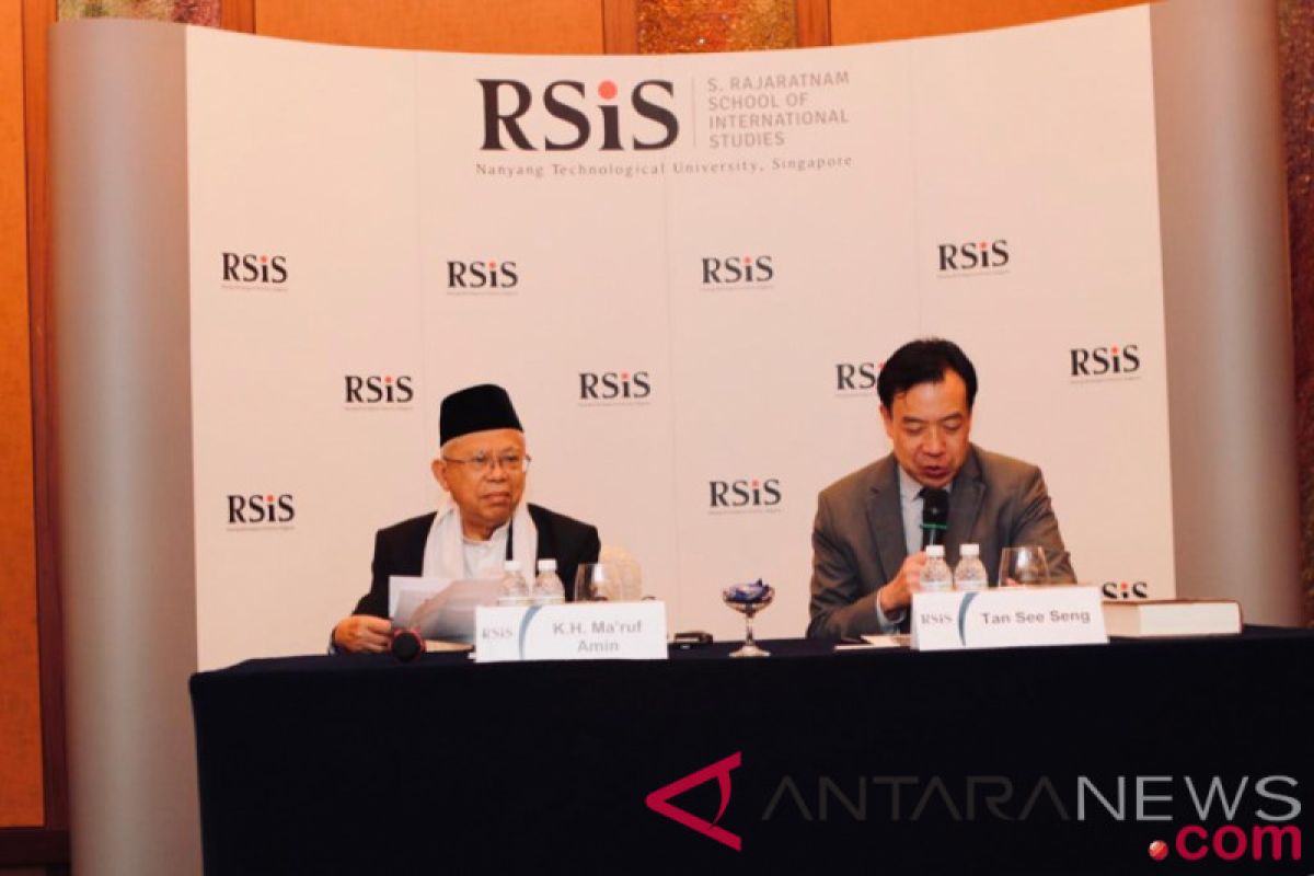 Ma'ruf Amin bicara Islam moderat di Singapura