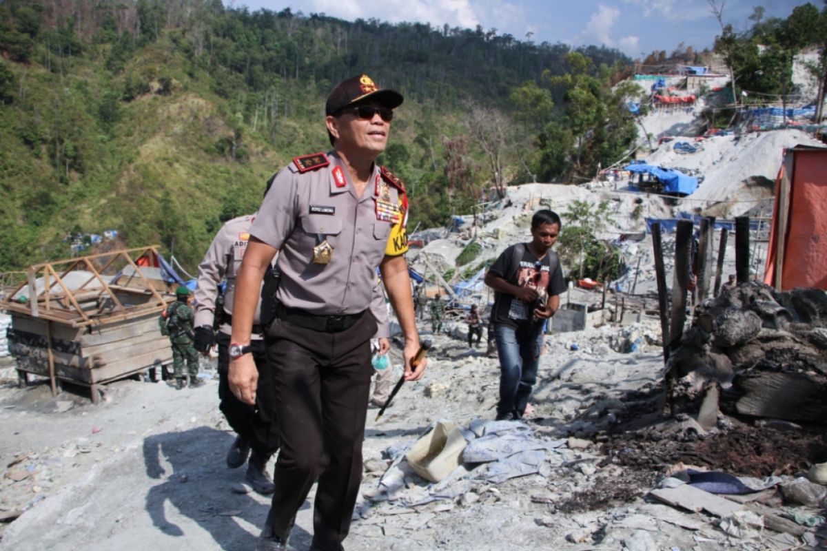 Kapolda pastikan gunung Botak bersih penambang