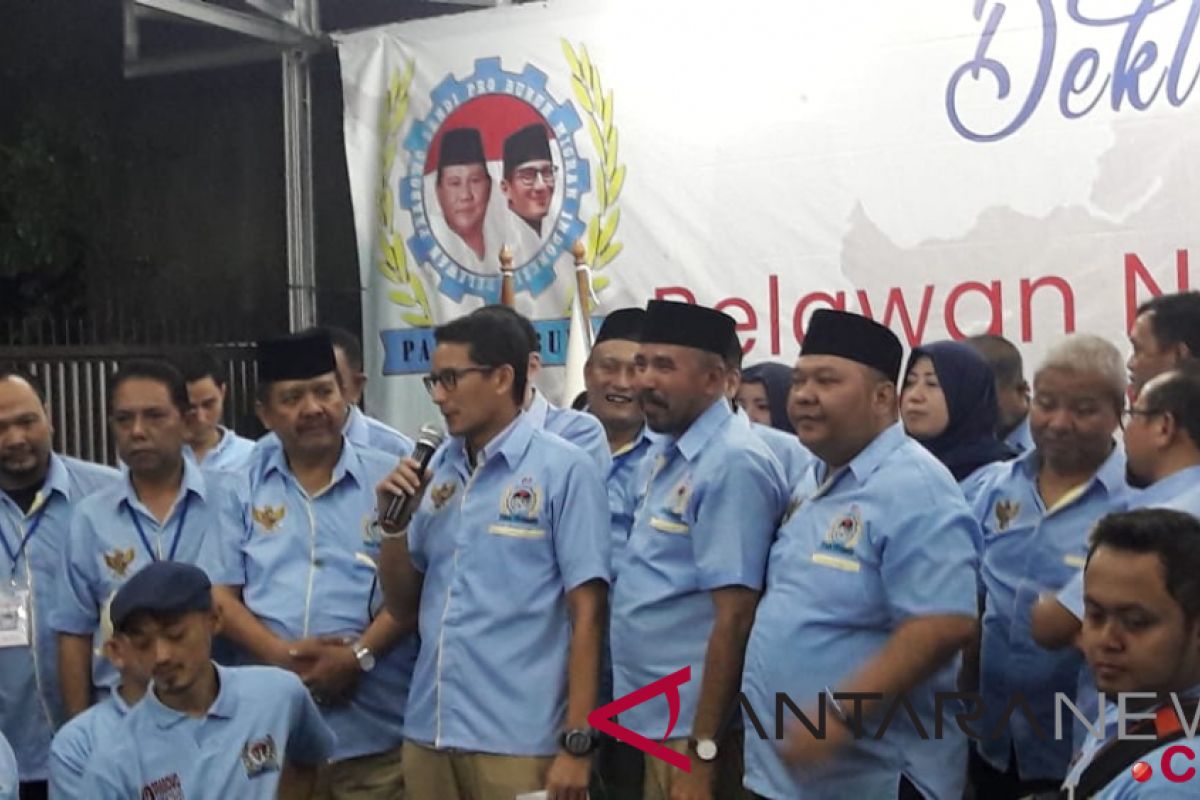 Padi Probumi janjikan 27 juta suara untuk Prabowo-Sandiaga