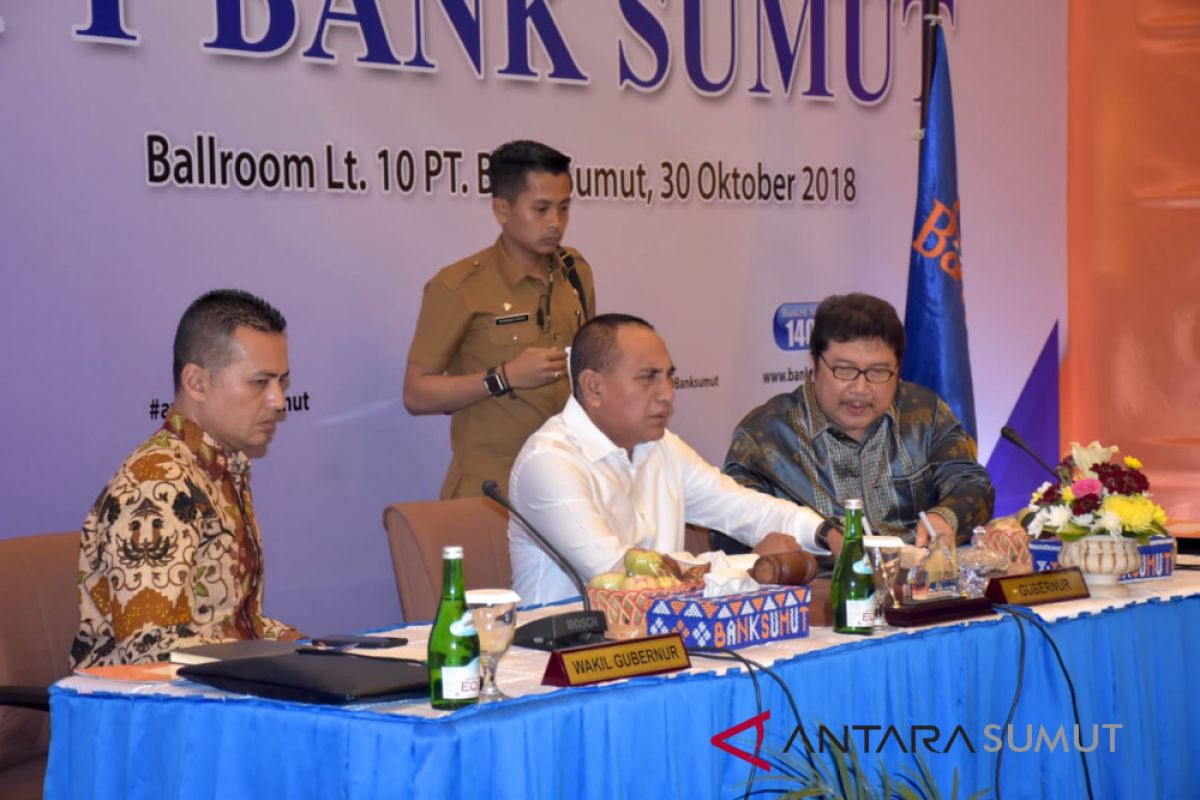 Pemprov berencana tambah saham di Bank Sumut