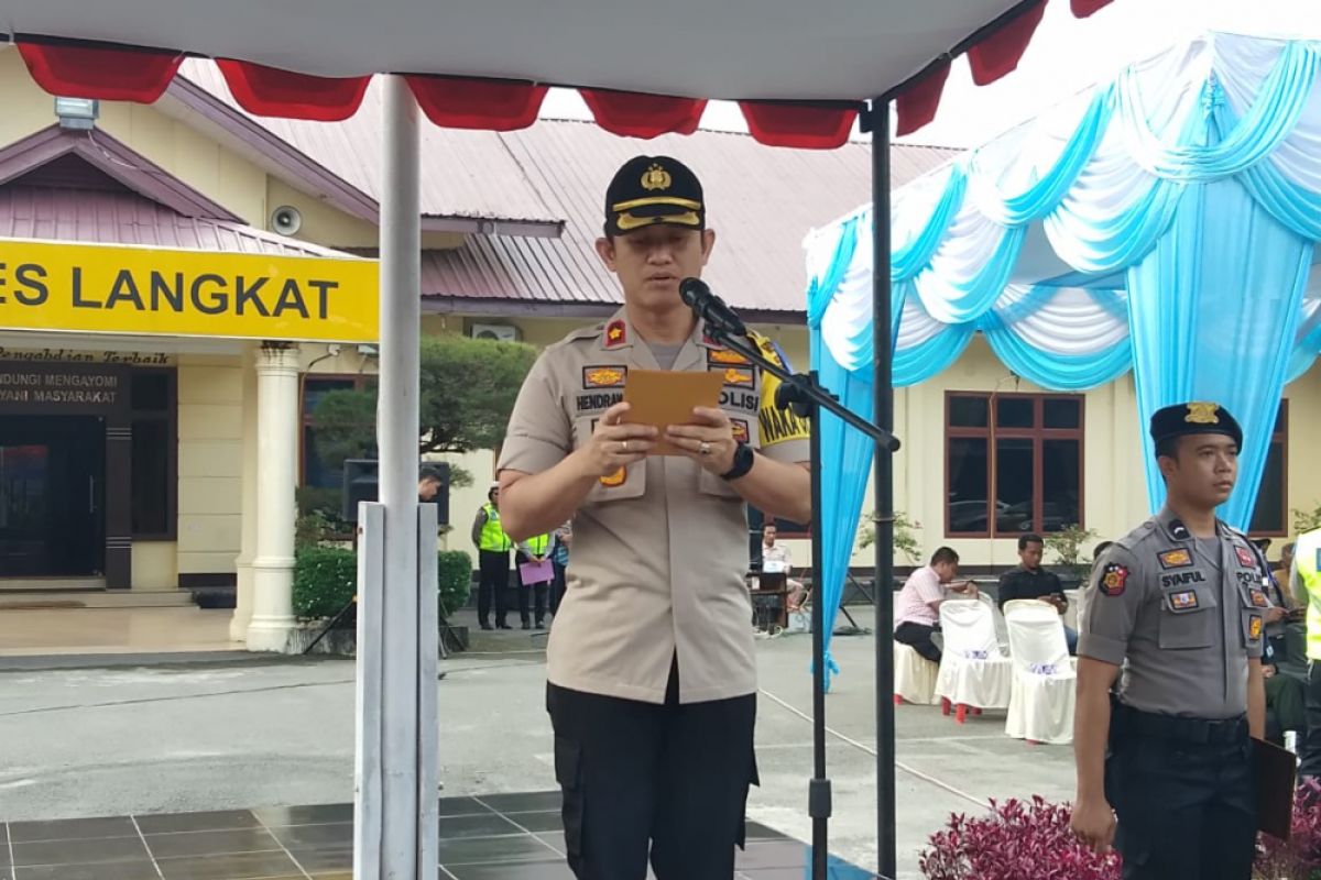 Polres Langkat gelar Operasi Zebra Toba