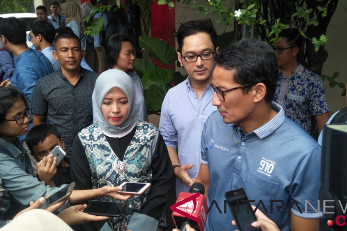 Sandiaga pernah naik Lion Air ke Pangkal Pinang