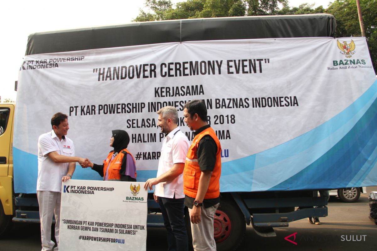 Kar Powership Indonesia gandeng Baznas kirim bantuan ke Sulteng