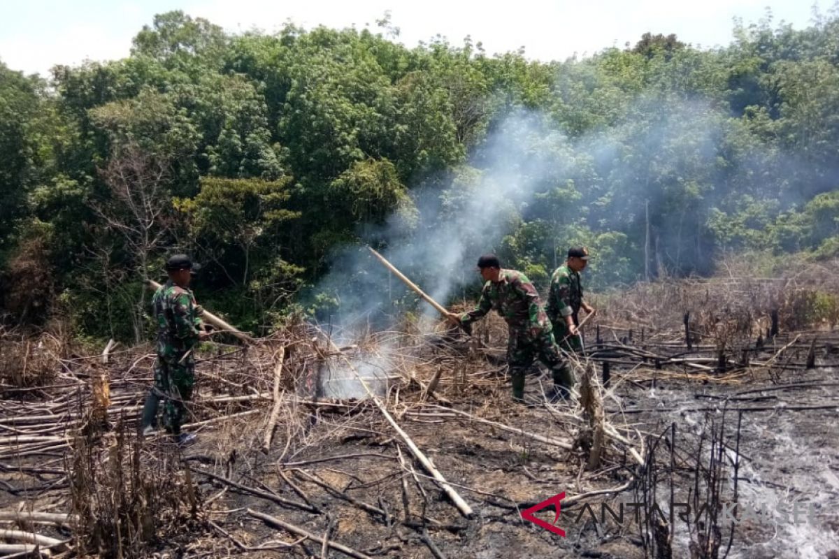 Tujuh hektare lahan di Kecamatan BAT terbakar, Tim Karhutla naik gunung