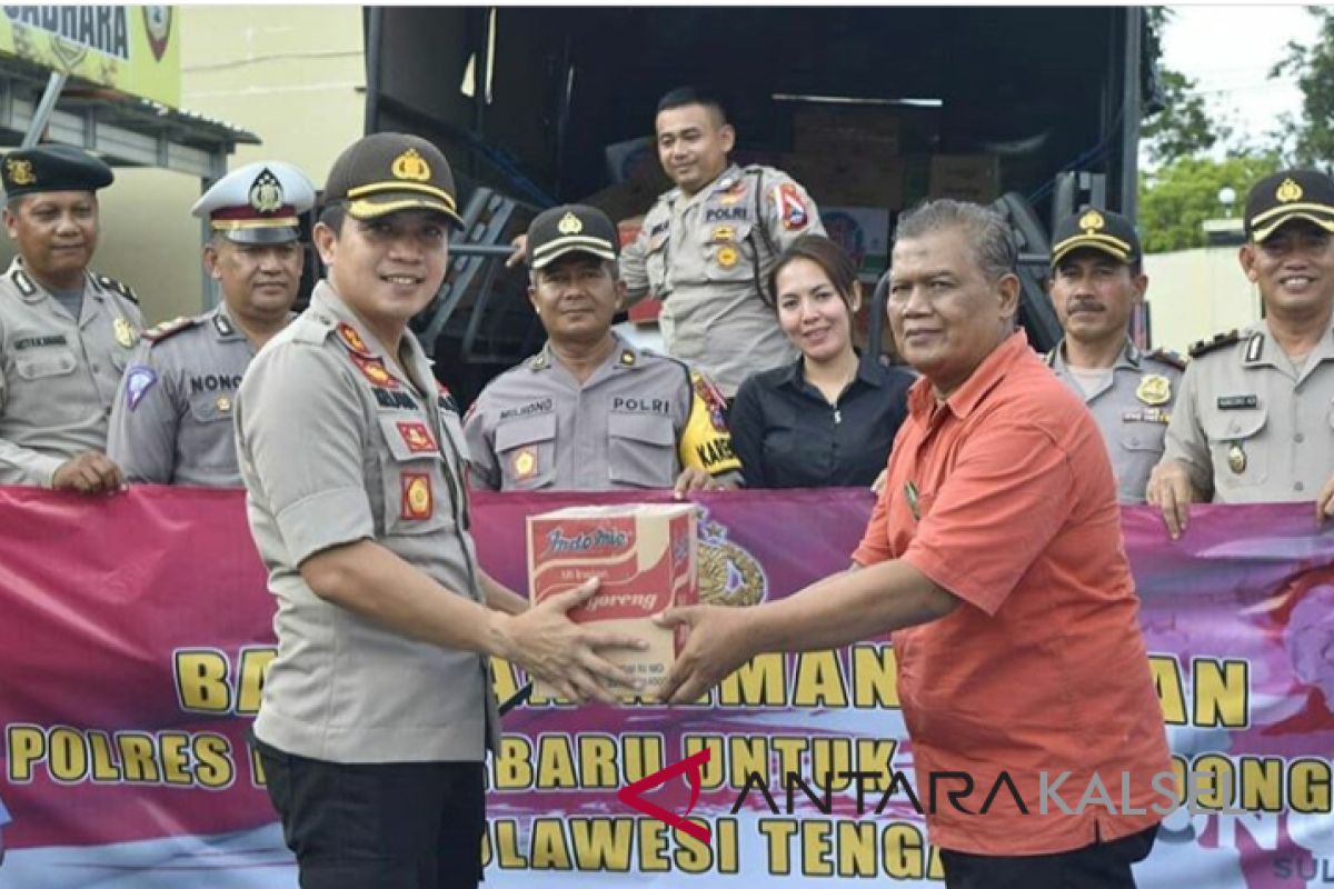 Banjarbaru Police send humanitarian assistance to Palu