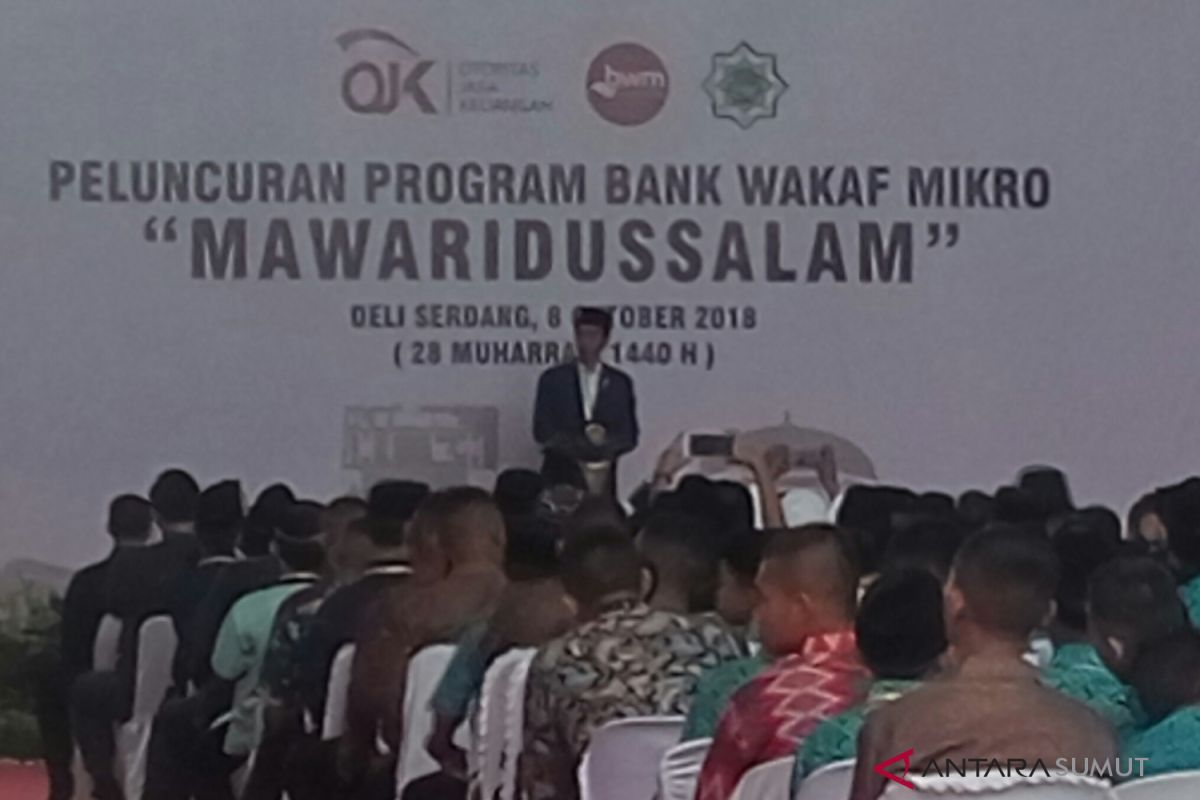 Presiden resmikan Bank Wakaf Mikro Mawaridussalam