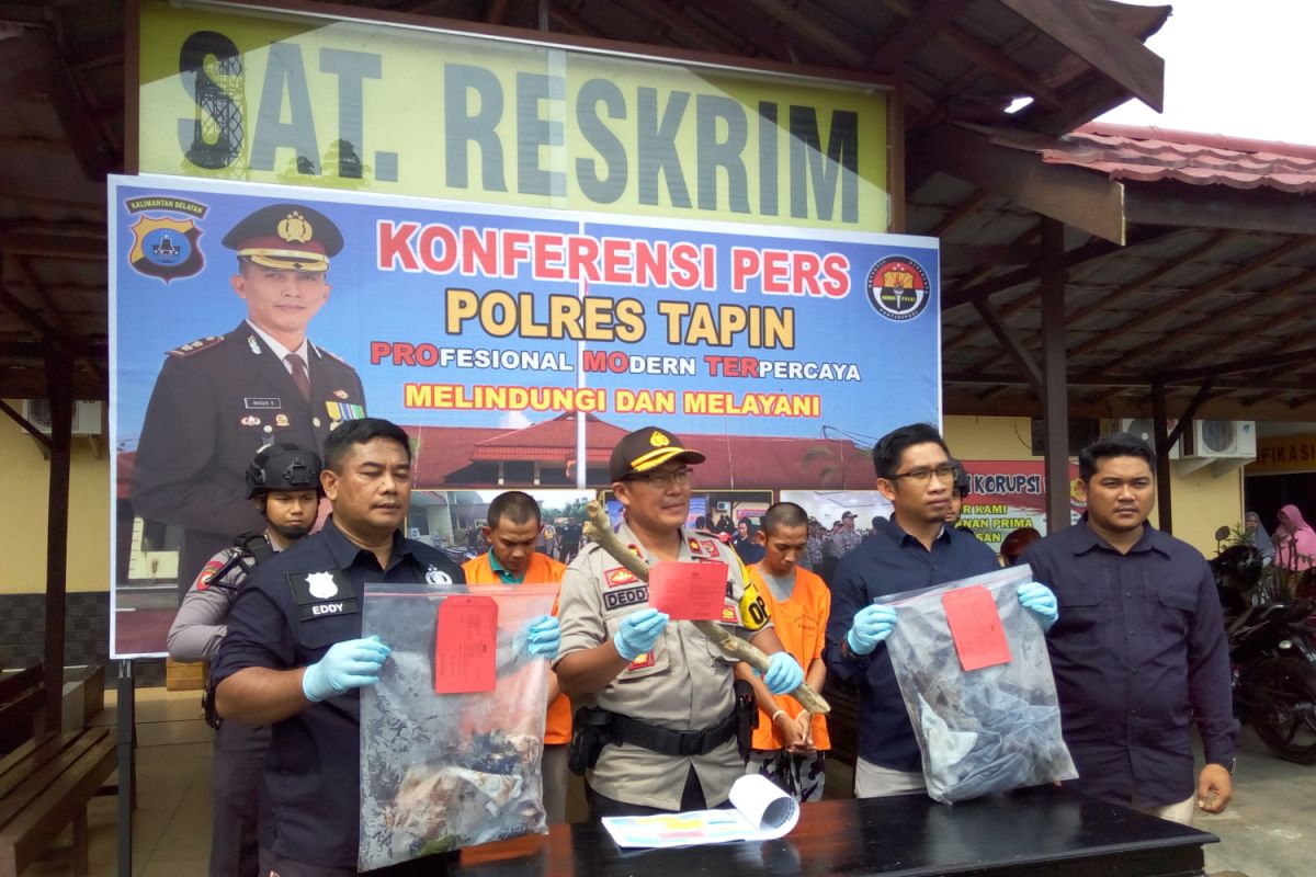 Polres Tapin Amankan Tiga Pelaku Penganiayaan Berat