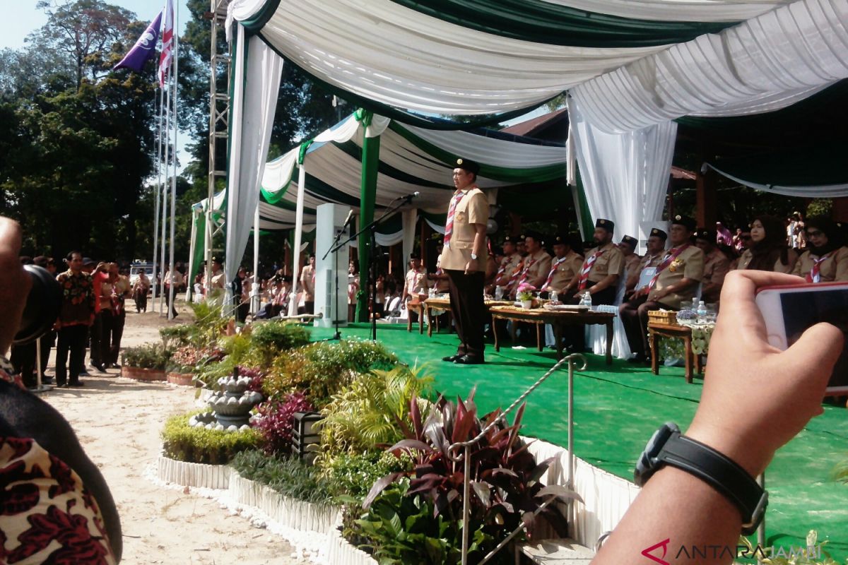 Menteri Agama membuka Perkemahan Santri Nasional di Jambi