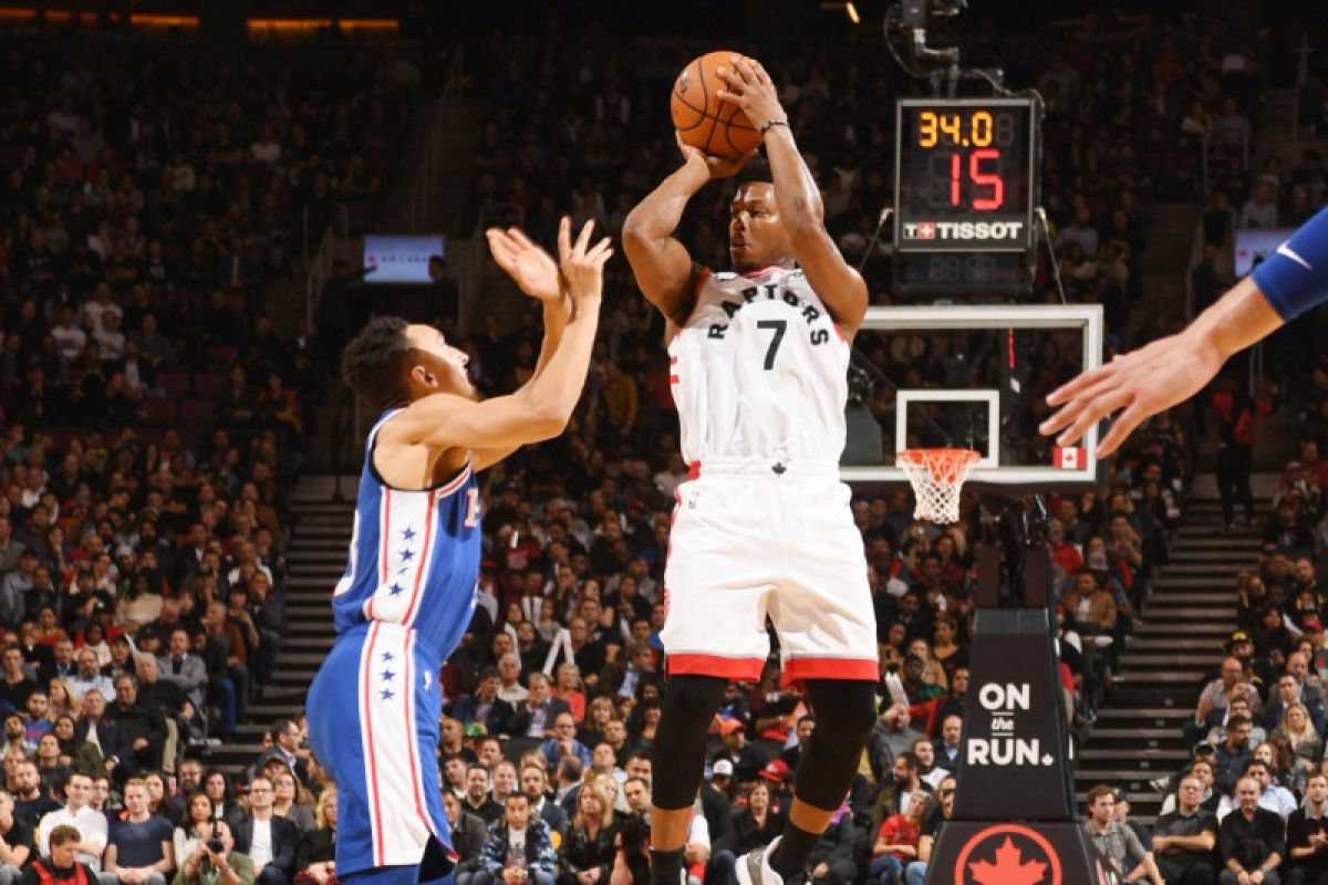 Raptors kembali ke jalur kemenangan, taklukkan Sixers 129-112