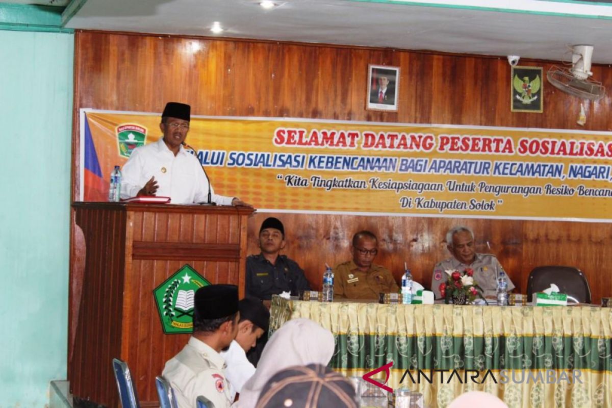 Pemkab Solok berikan pengetahuan mitigasi bencana kepada masyarakat