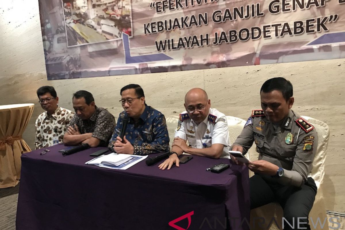 Hasil penelitian Kemenhub, ganjil-genap tidak cocok diterapkan permanen