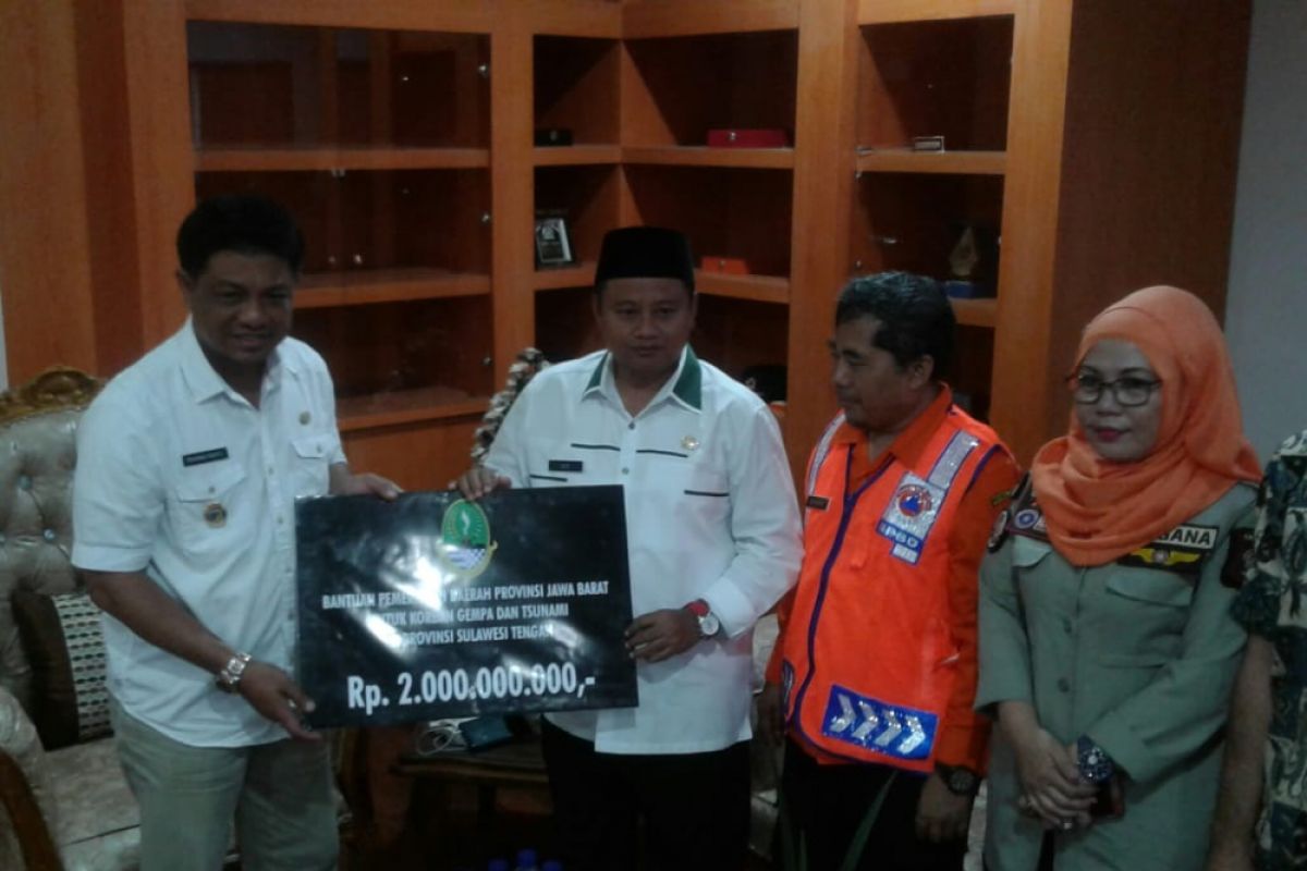 Pemprov Jawa Barat bantu Sulteng Rp2 miliar