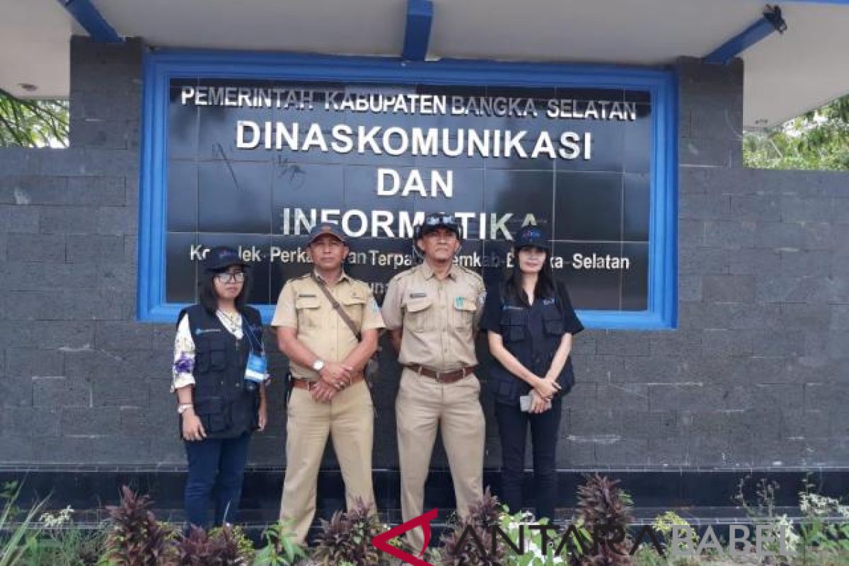 Kemenkominfo tinjau bantuan internet di Bangka Selatan