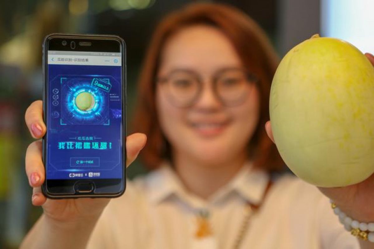 Toko buah di China punya pendeteksi kemanisan melon