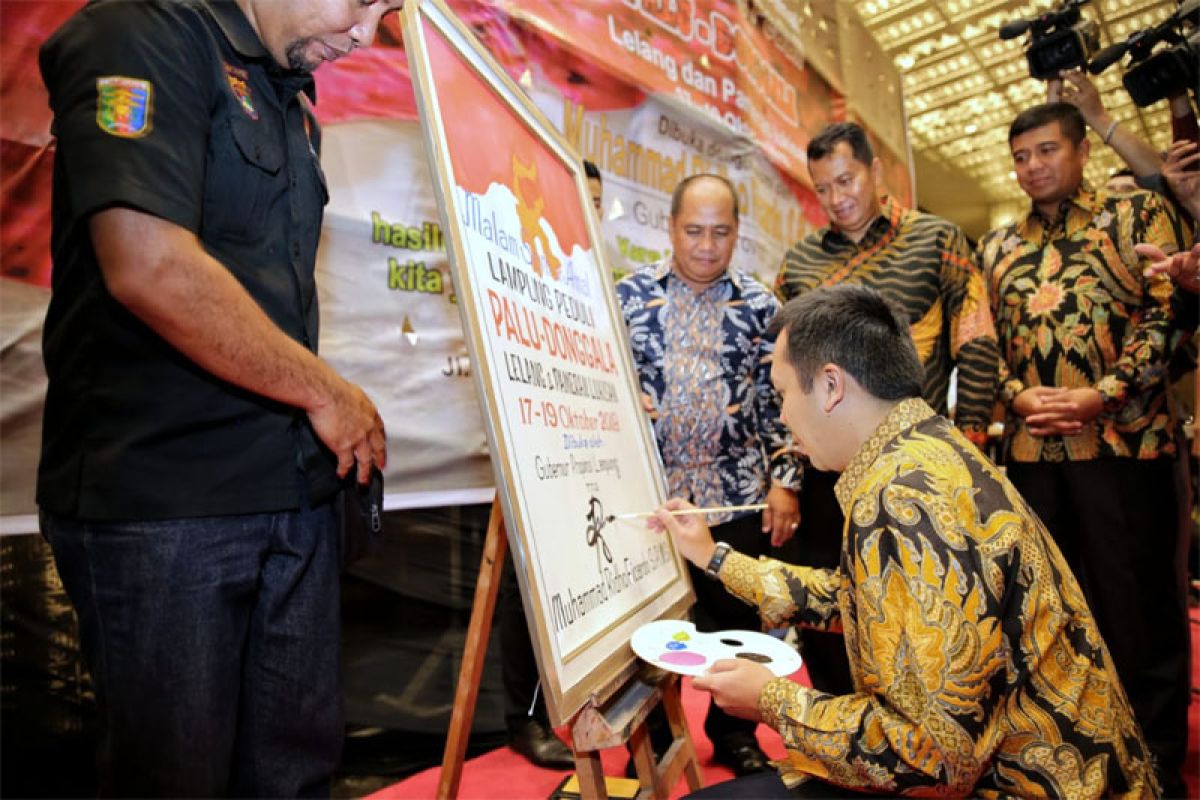 Malam Amal Peduli Donggala, Lampung Sumbang Dana Rp1,7 Miliar