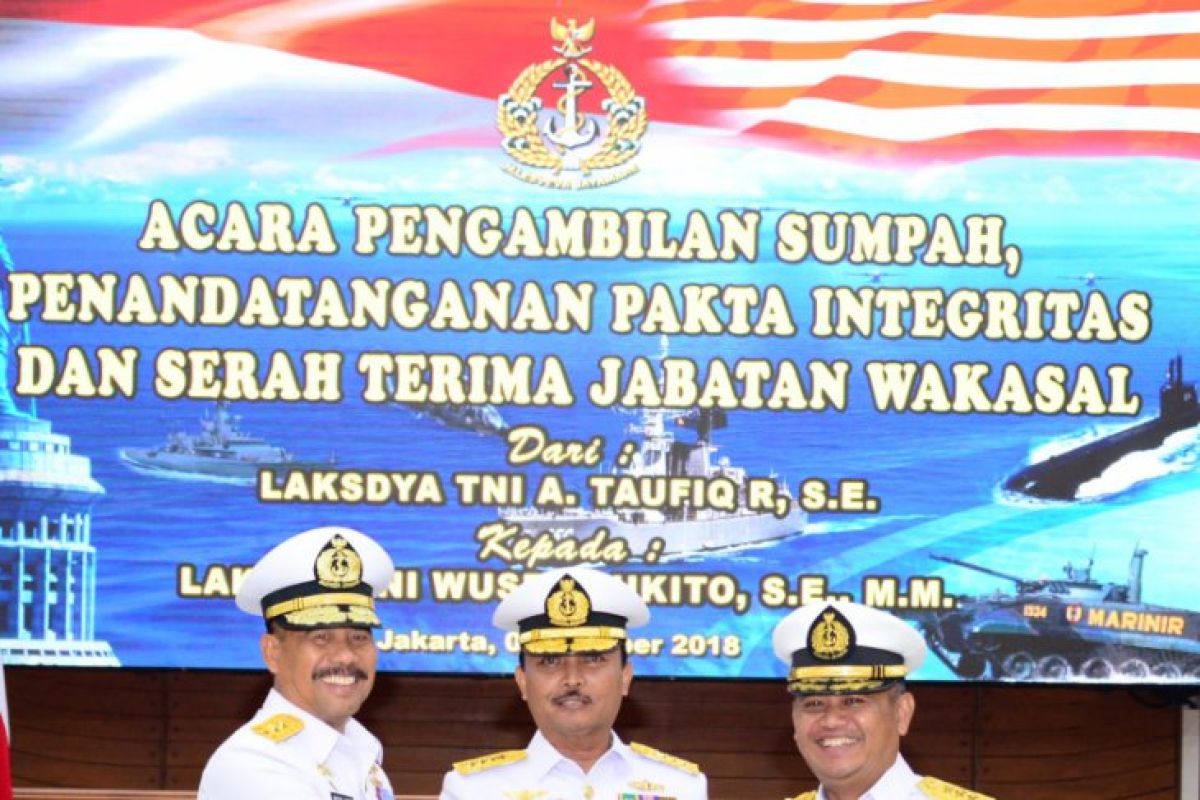 Laksda TNI Wuspo Lukito resmi jabat Wakasal