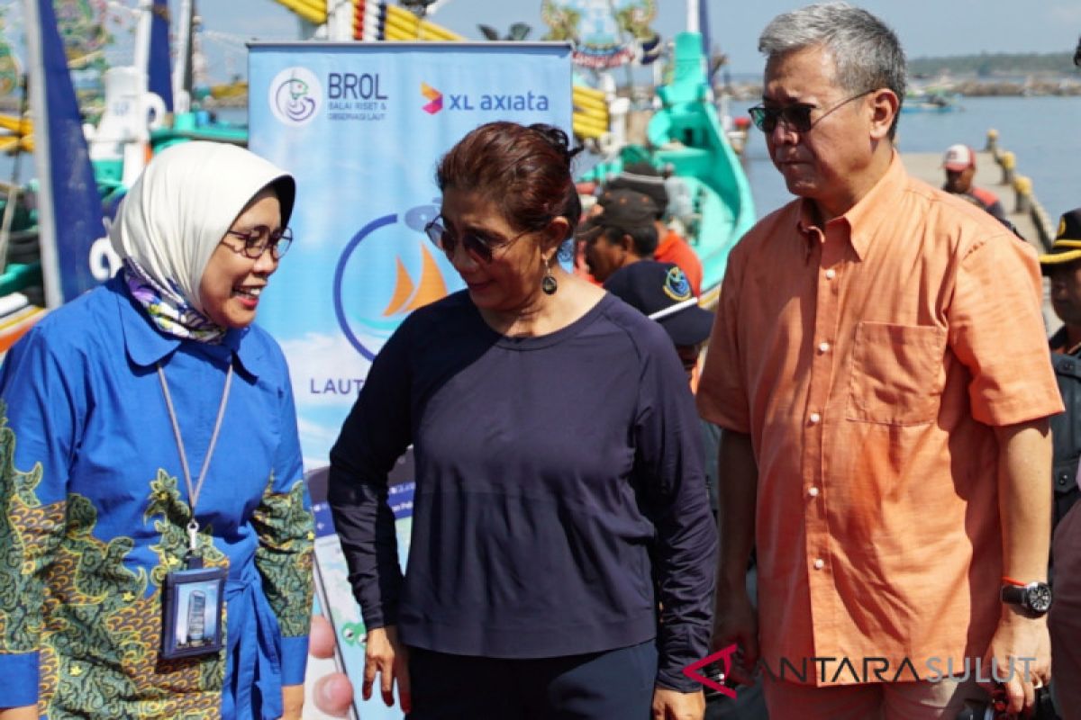Menteri Kelautan dan Perikanan resmikan aplikasi Untuk nelayan "Laut Nusantara"