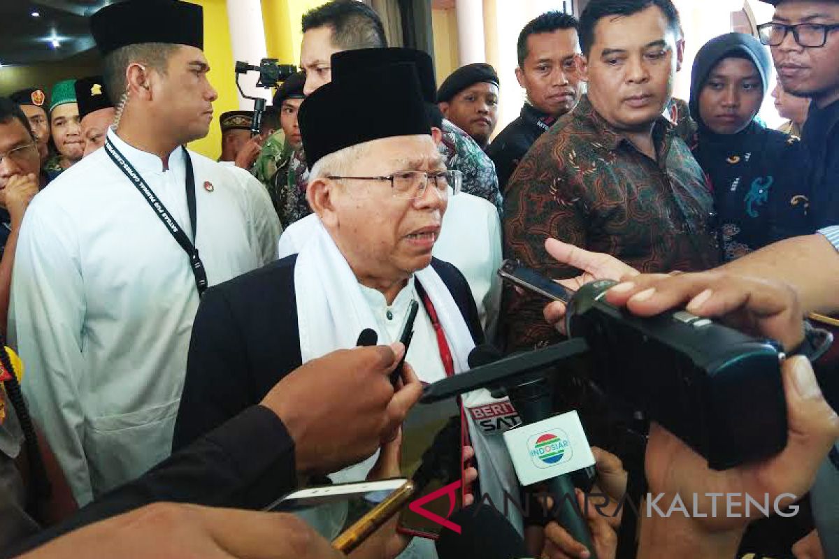 Ini pesan Ma'ruf Amin kepada Santri Kalteng