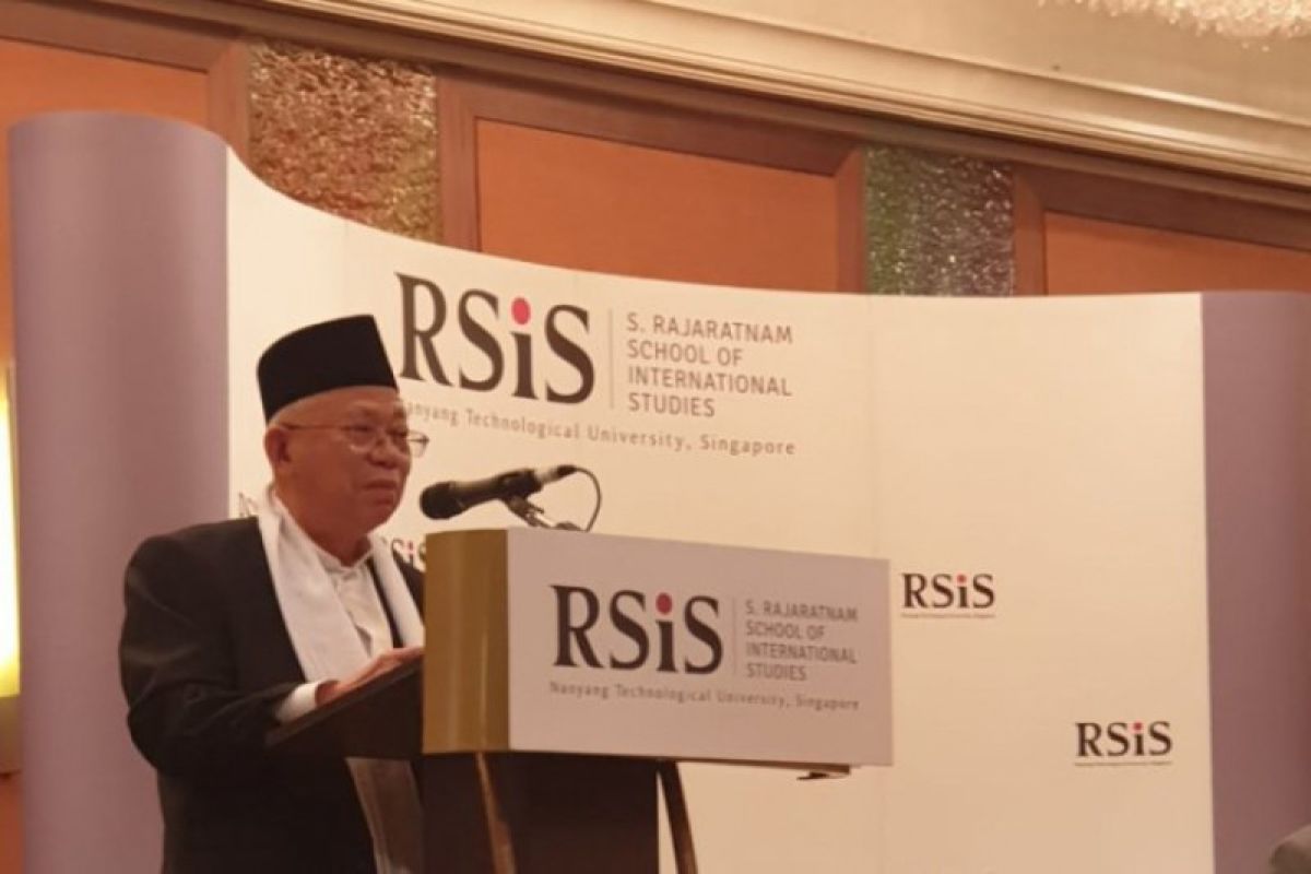 Ma'ruf Amin bicara Islam moderat di Singapura