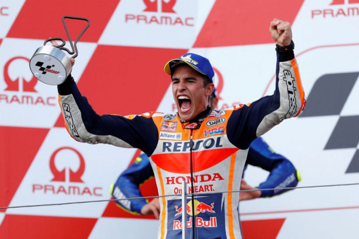 Marc Marquez pastikan gelar juara dunia MotoGP