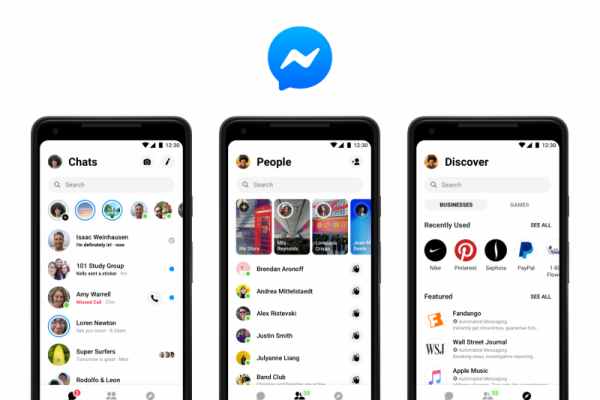 Facebook buat Messenger terbaru lebih sederhana