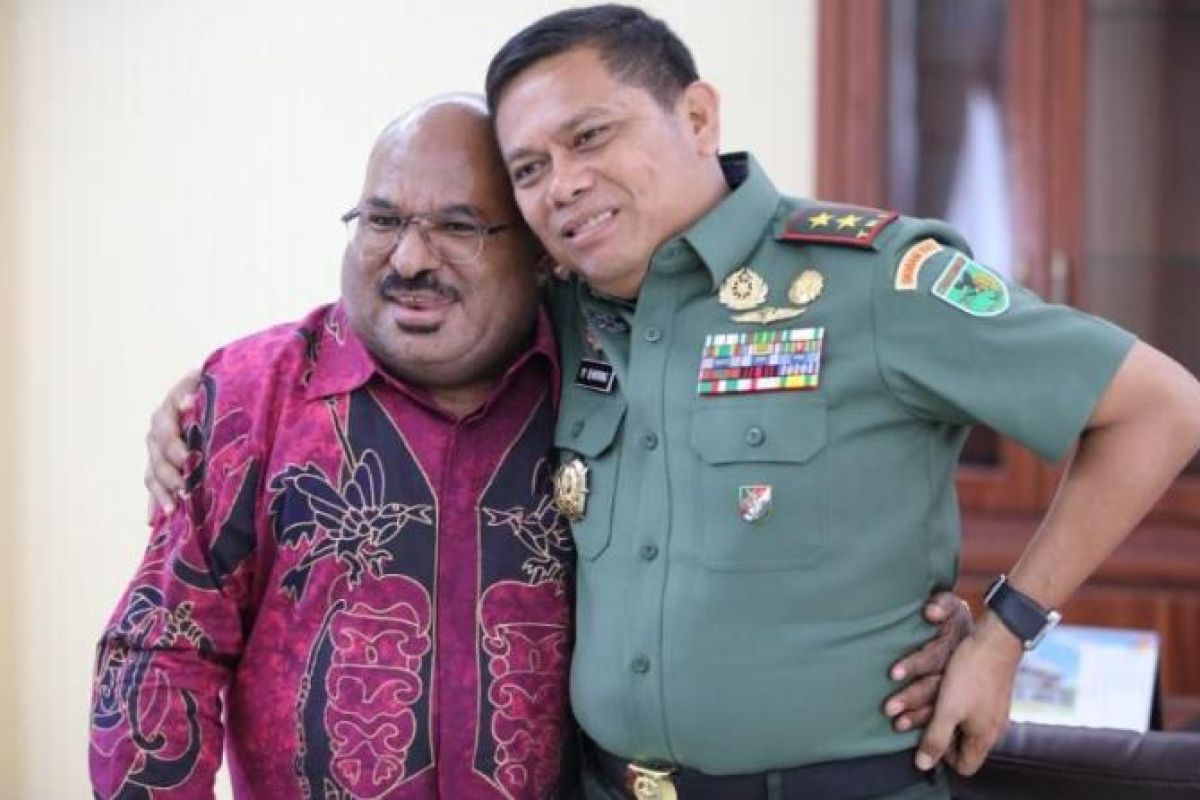 Hari pertama bekerja Pangdam Cenderawasih temui Gubernur Papua