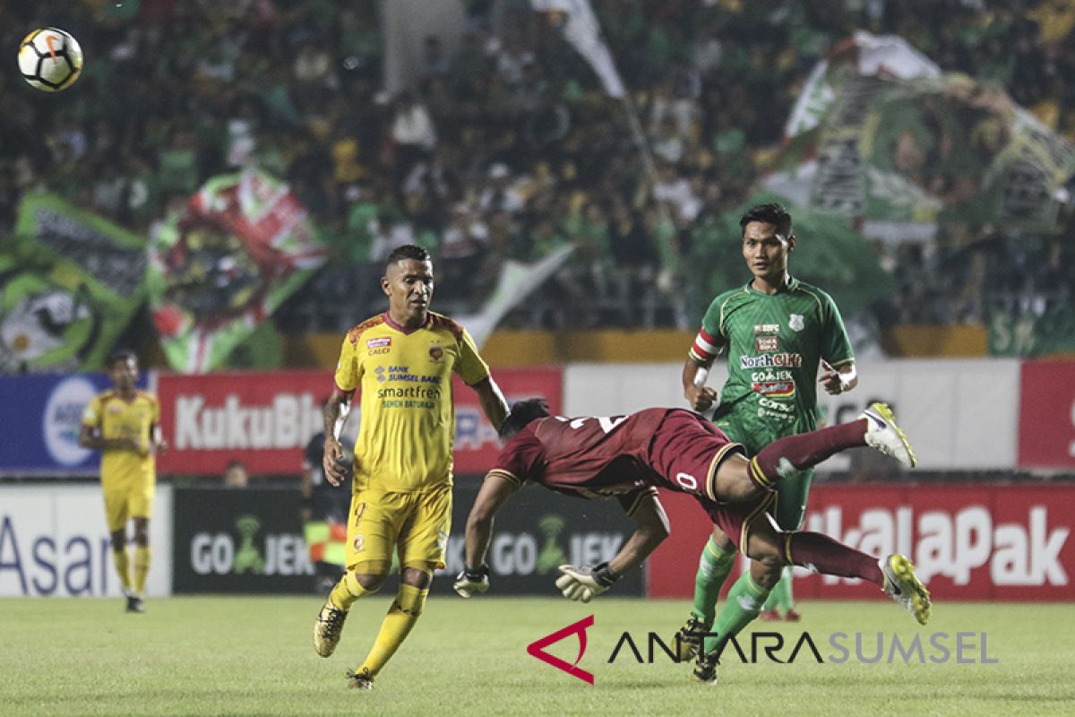 Sriwijaya FC ditekuk PSMS Medan 3-0