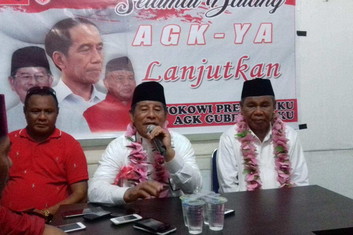 Paslon AGK-YA unggul 1.352 suara atas AHM-Rivai