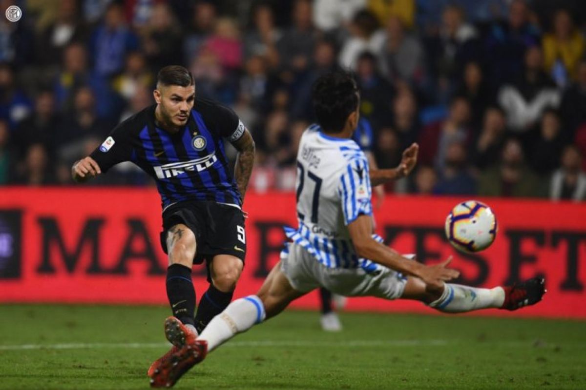 Dua gol Icardi amankan kemenangan 2-1 Inter atas SPAL