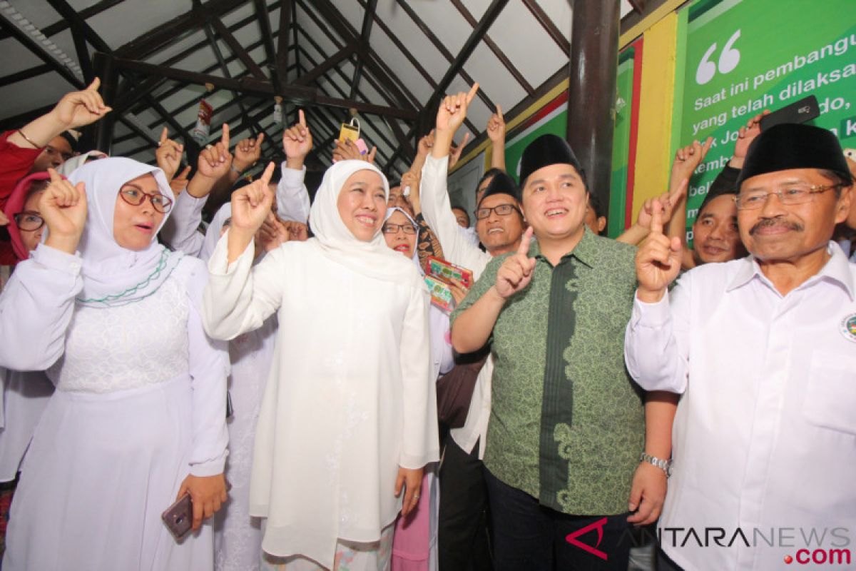 Khofifah-Erick Thohir hadiri deklarasi JKSN di Jember