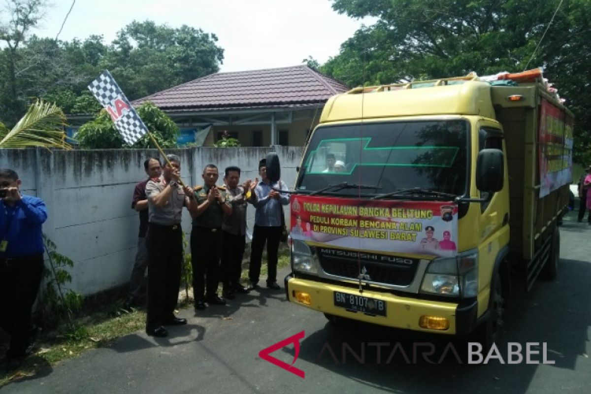 Polda Babel kirim bantuan Rp2 miliar ke Sulteng