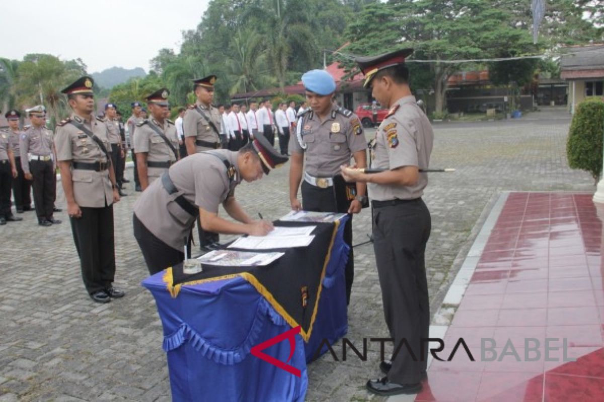 Polres Bangka mutasi tiga perwira